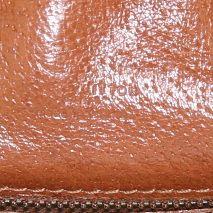 Louis Vuitton  Saint Cloud shoulder bag  in brown monogram canvas  and natural leather - Detail D3