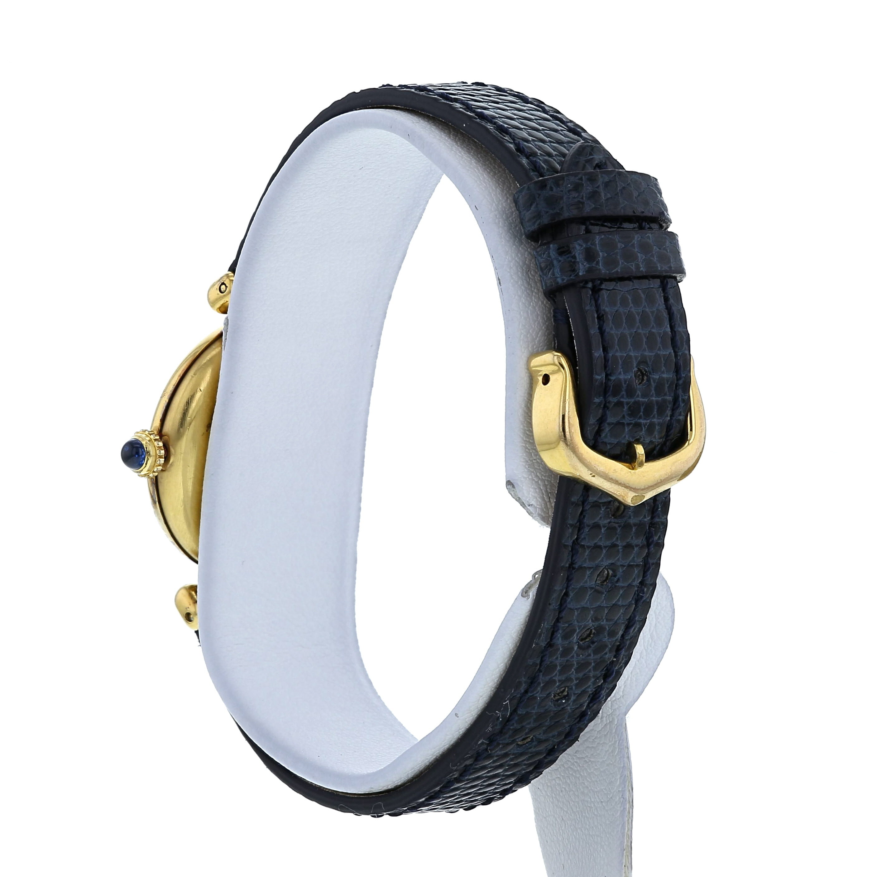 Montre Cartier Must Colisée en plaqué or Ref :  590002 Vers  1990 - Detail D2