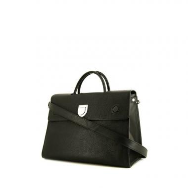 Dior Diorever handbag in black grained leather