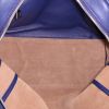Bolso de mano Loewe Amazona grande en cuero azul marino - Detail D2 thumbnail
