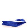 Shopping bag Chanel Shopping in tela blu e plastico trasparente - Detail D4 thumbnail