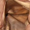 Bolso de mano Gucci Hobbo en ante marrón y cuero marrón - Detail D3 thumbnail