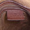 Borsa Gucci Hobbo in camoscio marrone e pelle marrone - Detail D4 thumbnail