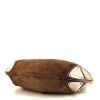 Bolso de mano Gucci Hobbo en ante marrón y cuero marrón - Detail D5 thumbnail