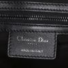 Borsa Dior Saddle in tela bianca con motivo e pelle nera - Detail D3 thumbnail