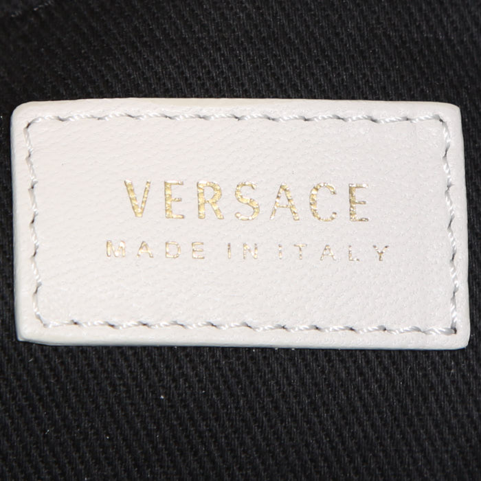 Versace Medusa pouch in white leather - Detail D3