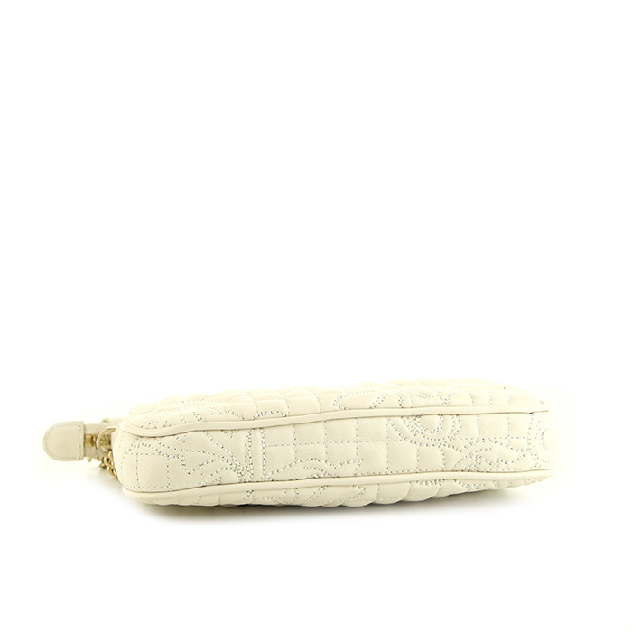 Pochette Versace Medusa in pelle bianca con motivo - Detail D4