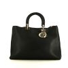 Dior Diorissimo shopping bag in black grained leather - 360 thumbnail
