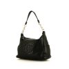 Chanel Petit Shopping handbag in black grained leather - 00pp thumbnail
