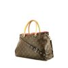 Louis Vuitton Pallas handbag in brown monogram canvas and pink leather - 00pp thumbnail