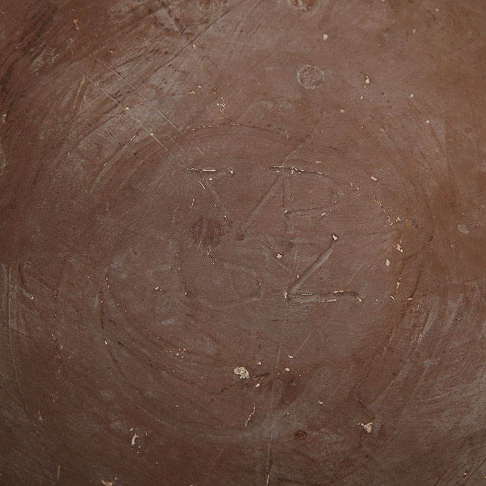 Vera and Pierre Szekely, "Soleil" plate, in chamotte and enamelled clay, monogrammed - Detail D5