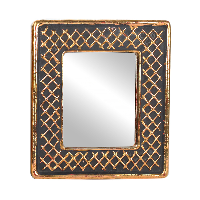 Hendrik Thomas, two mirrors, in enameled ceramic, signed and dated, of 1958 - Detail D1