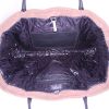 Shopping bag Chanel Editions Limitées in tela marrone e pelle nera - Detail D2 thumbnail
