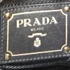 Pochette Prada in pelle nera effetto plissettato - Detail D3 thumbnail