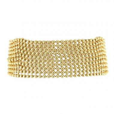 Bracelet souple Cartier Perruque grand modèle en or jaune