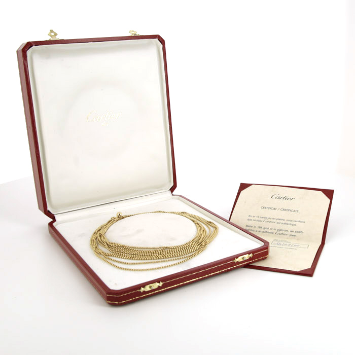 Collana Cartier Perruque in oro giallo - Detail D2