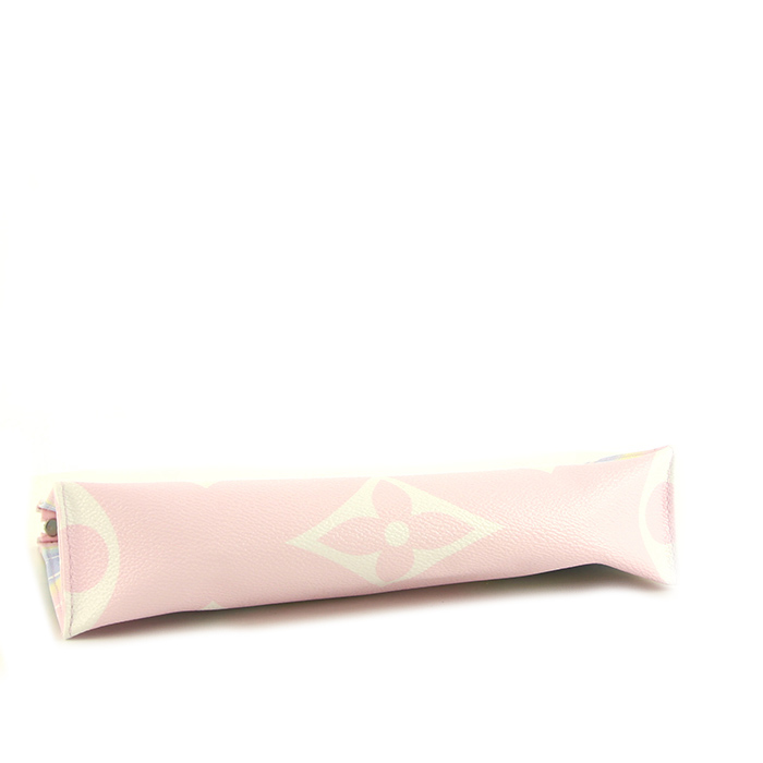 Louis Vuitton Limited Editions pouch 26 in pink, blue and yellow shading monogram canvas - Detail D4