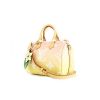 Louis Vuitton Speedy Editions Limitées handbag in pink and yellow shading monogram canvas and natural leather - 00pp thumbnail
