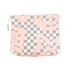 Pochette Louis Vuitton in tela a scacchi e pelle naturale - 360 thumbnail