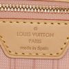 Louis Vuitton Neverfull medium model shopping bag in azur damier canvas and natural leather - Detail D3 thumbnail