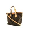 Louis Vuitton Palermo handbag in brown monogram canvas and natural leather - 00pp thumbnail