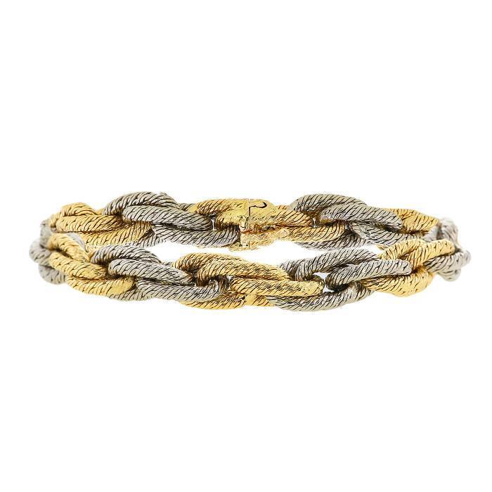 1970s Van Cleef & Arpels gold and diamond bracelet. - Diamonds in the  Library