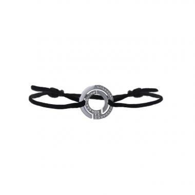 Brazalete Dinh Van Seventies en oro blanco y diamantes