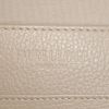 Shopping bag Fauré Le Page Daily Battle in tela monogram bianca e grigia e pelle grigia - Detail D4 thumbnail