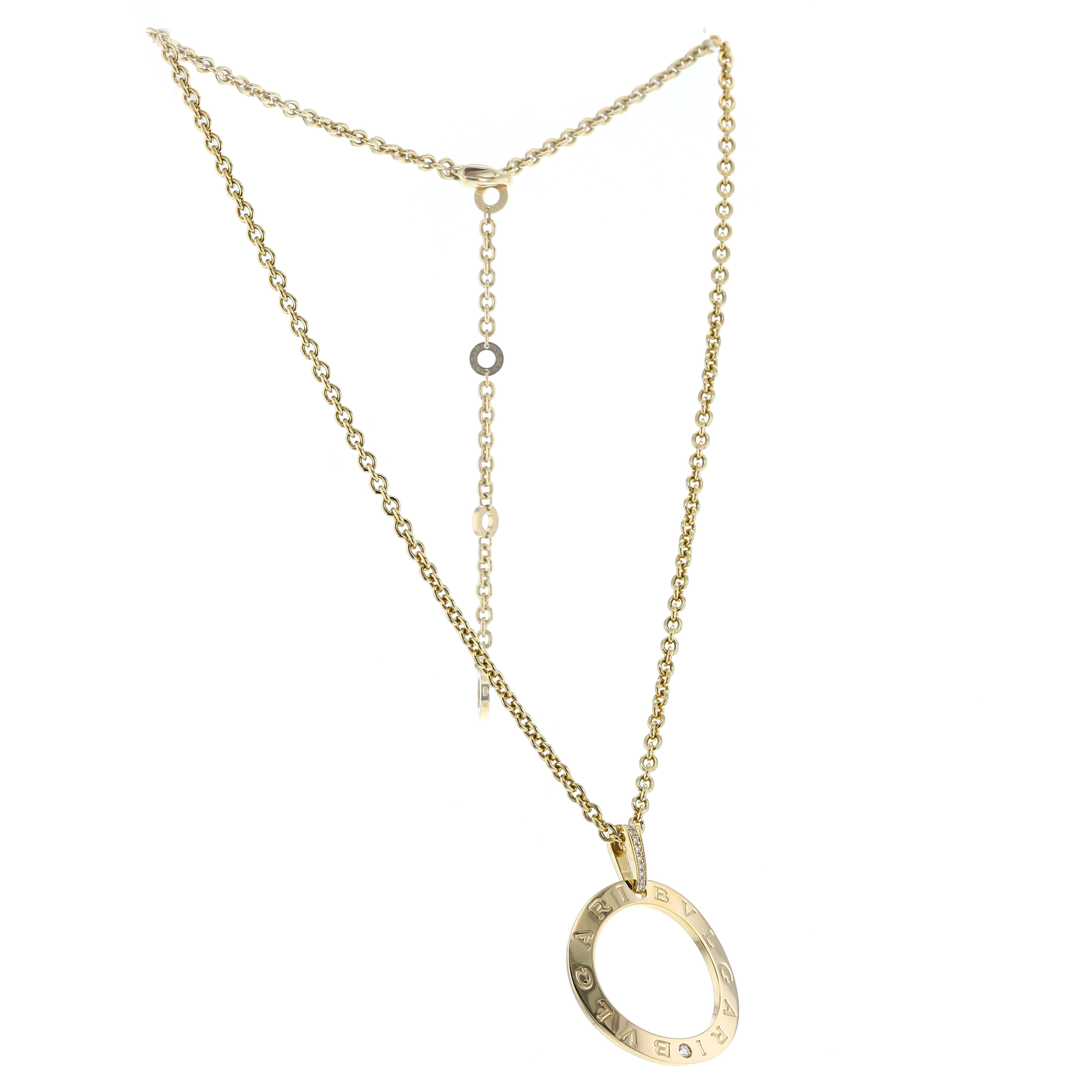 Collana Bulgari Bulgari Bulgari in oro giallo e diamanti - Detail D2
