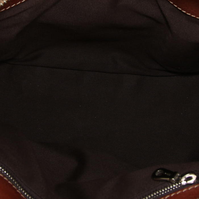 Chloé Edith handbag in brown leather - Detail D3