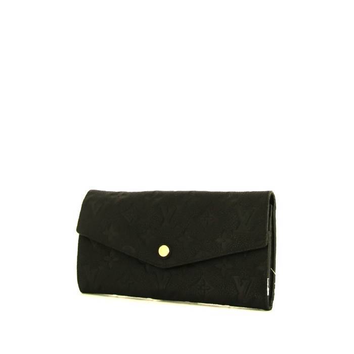 Bolso de mano Louis Vuitton L en cuero mahina negro