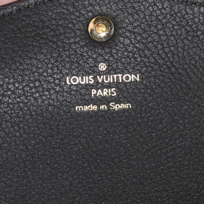 Louis Vuitton Sarah wallet in black empreinte monogram leather - Detail D3