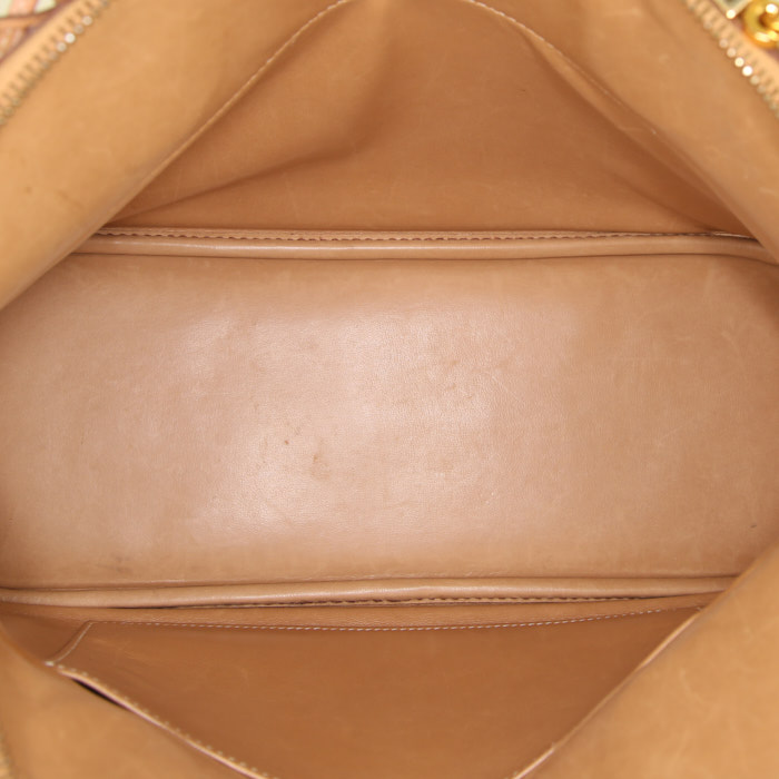 Sac à main Hermès Bolide 31 cm en cuir epsom gold - Detail D3