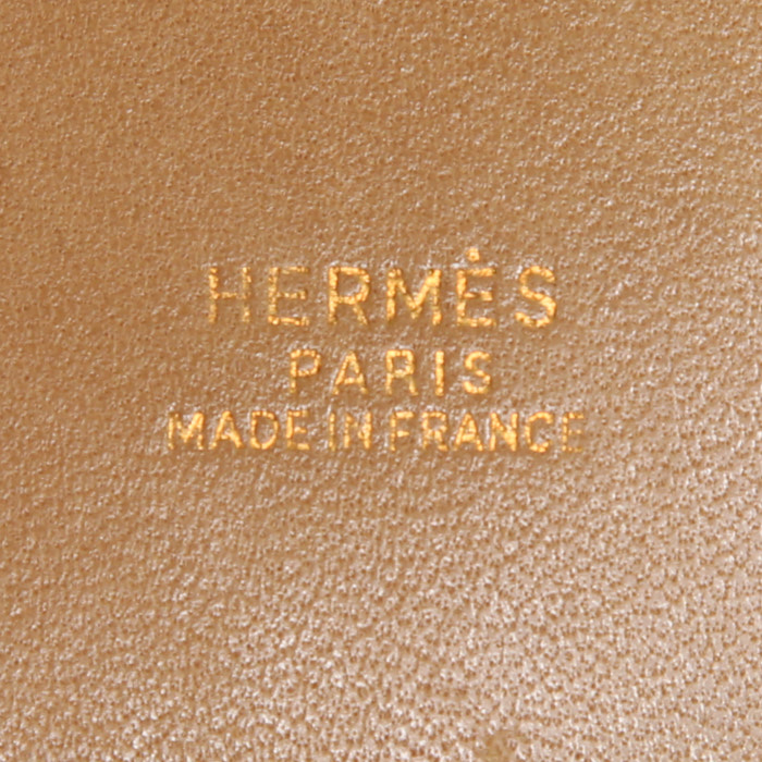 Bolso de mano Hermès Bolide 31 cm en cuero epsom color oro - Detail D4