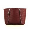 Chanel Grand Shopping bag in red leather - 360 thumbnail