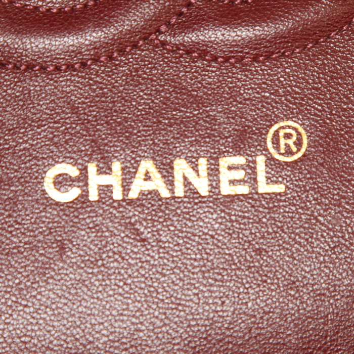 Chanel  Timeless Classic handbag  in blue quilted leather - Detail D4