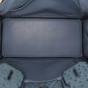 Hermes Birkin 30 cm handbag in blue jean ostrich leather - Detail D2 thumbnail