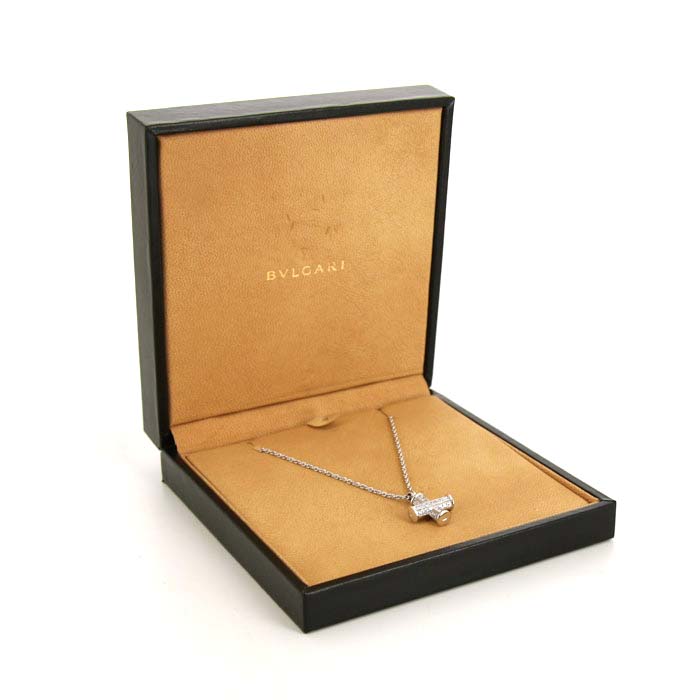 Bulgari necklace in white gold and diamonds - Detail D2