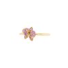 Cartier Caresse d'Orchidées small model ring in pink gold,  sapphires and diamond - 00pp thumbnail