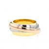Anello mobile Cartier Mustessence in oro bianco,  oro giallo e oro bianco - Detail D1 thumbnail