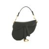 Dior Saddle mini handbag in black leather - 360 thumbnail