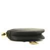 Sac à main Dior Saddle mini en cuir noir - Detail D4 thumbnail
