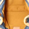Borsa Louis Vuitton Pleaty mini in tela denim monogram blu e pelle naturale - Detail D2 thumbnail