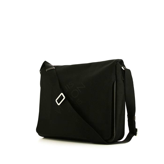 Louis Vuitton Messenger Shoulder Bag in Black Canvas