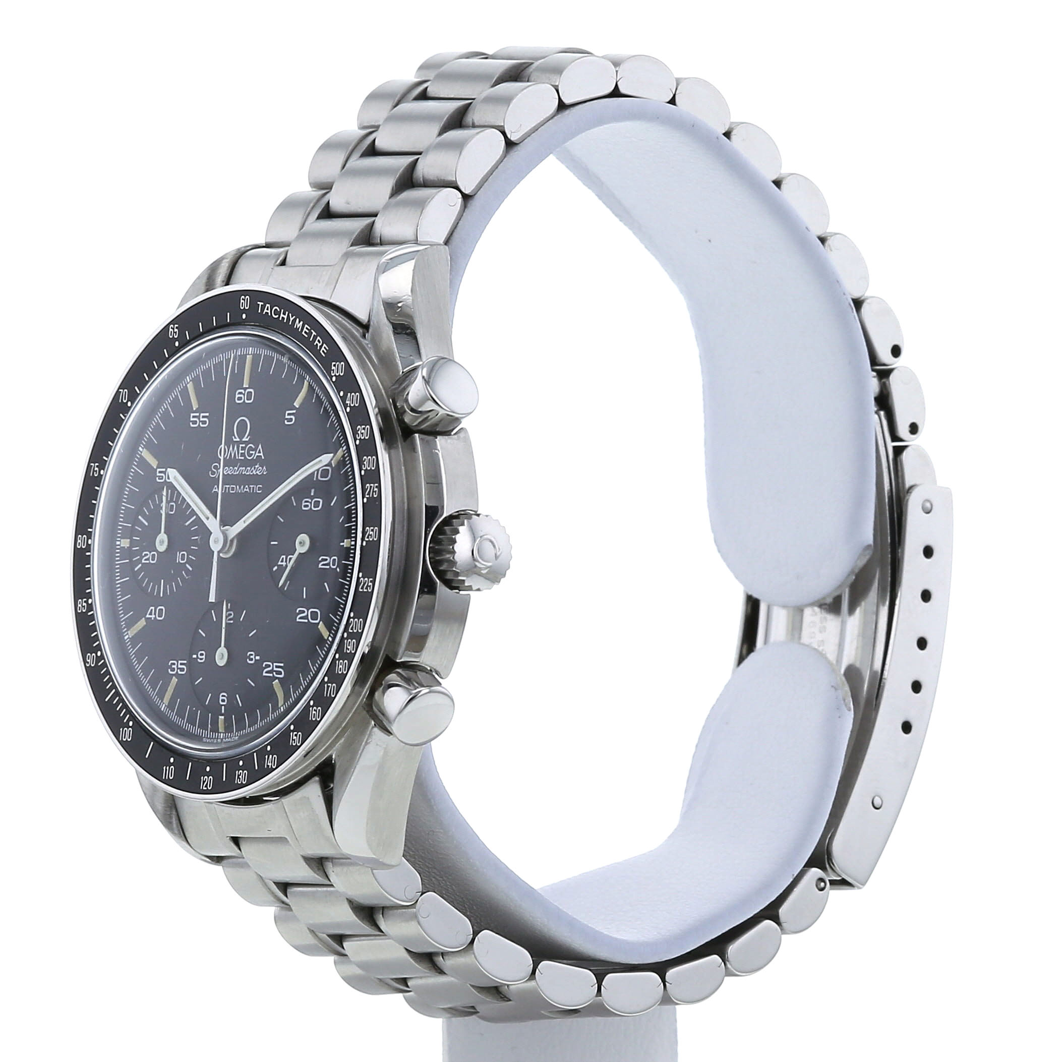 Montre Omega Speedmaster Automatic en acier Ref :  1750032 Vers  1990 - Detail D3