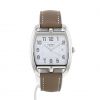 Hermès Cape Cod Tonneau watch in stainless steel Ref:  CT1.710 Circa  2000 - 360 thumbnail