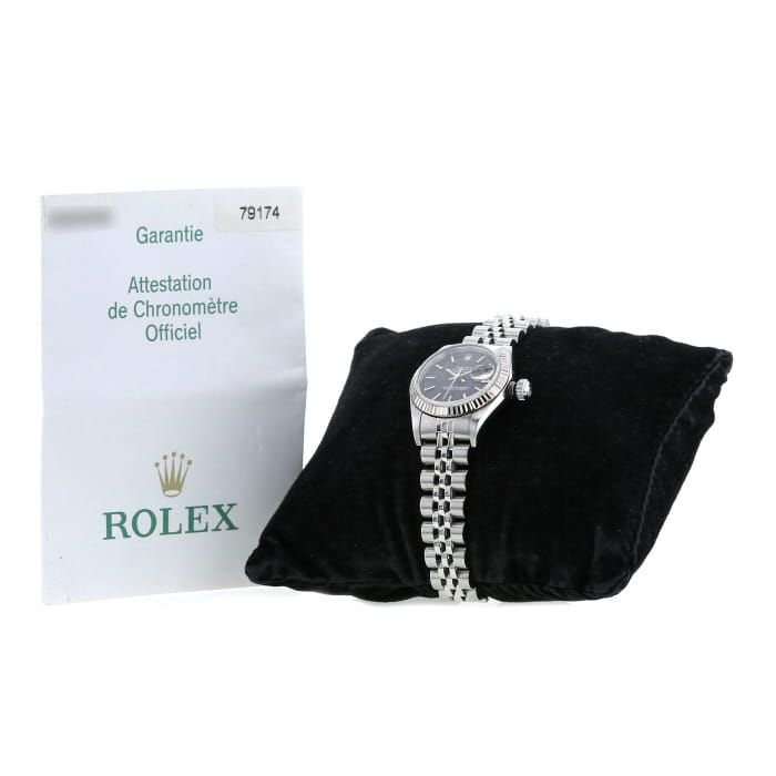 Rolex Datejust Lady watch in stainless steel Ref:  79174 Circa  2002 - Detail D2