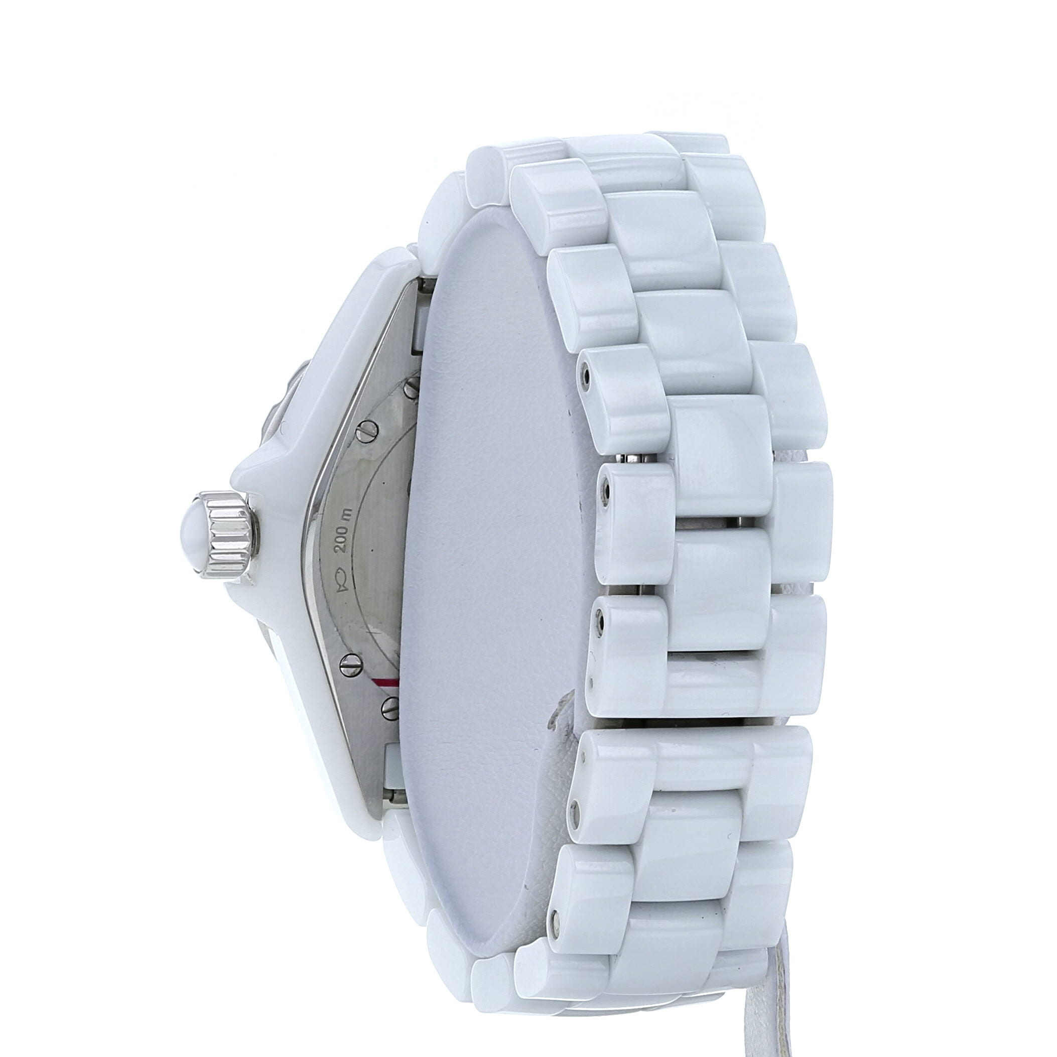 Montre Chanel J12 Joaillerie en céramique blanche Ref :  H2423 Vers  2012 - Detail D2
