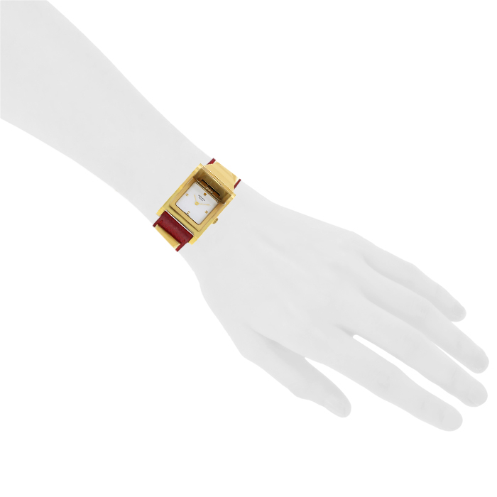 Hermes Médor watch in gold plated Circa  1993 - Detail D1