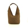 Gucci Vintage handbag in brown logo canvas and brown leather - 360 thumbnail